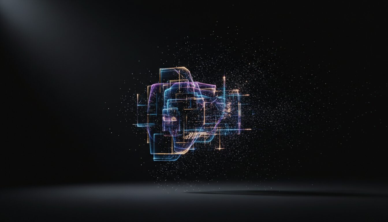 AI video creative leadership outlasts every tool: a Sora-era interface dissolving into dust against a black backdrop.