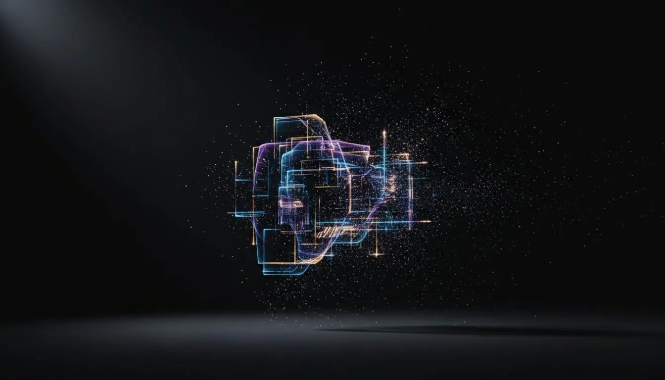 AI video creative leadership outlasts every tool: a Sora-era interface dissolving into dust against a black backdrop.