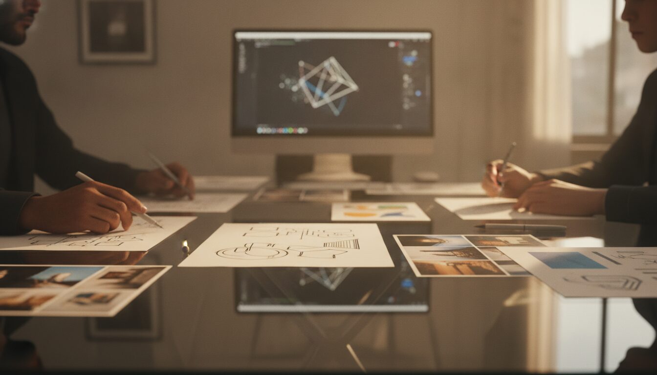 Hour 6-8 client storyboard review — inside the ArcaneWiz 48-hour brief-to-broadcast pipeline