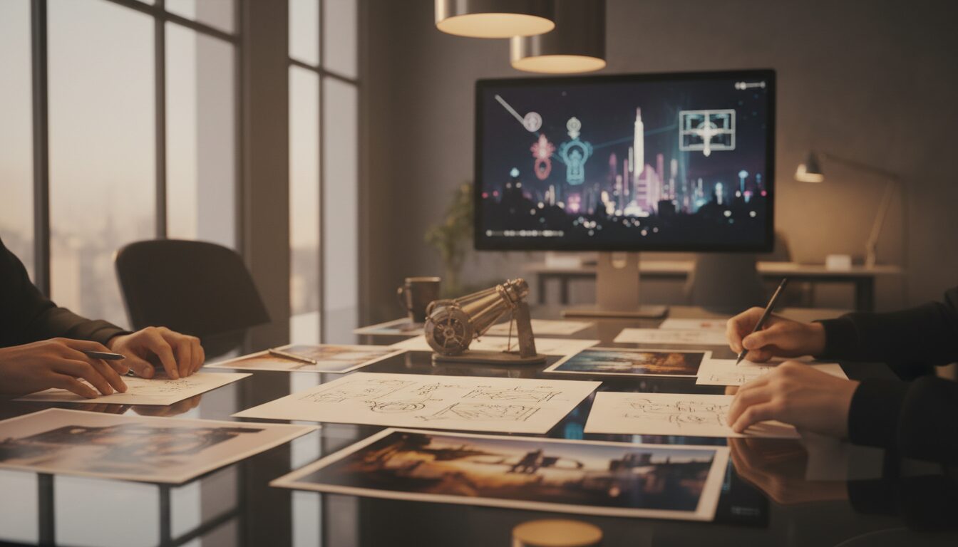 Phase 2 concept development and storyboarding days 2-3 — ArcaneWiz AI video production process