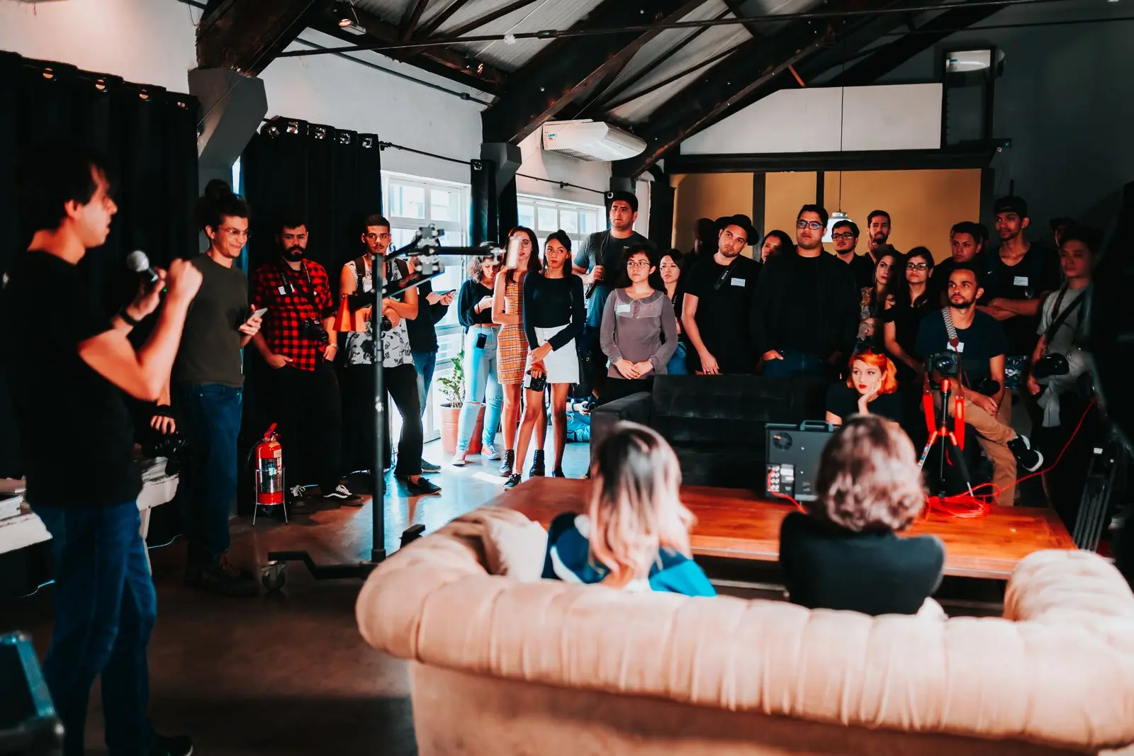 Creative Director directing a cinematic on-camera customer testimonial, later finished with a disclosed AI production pipeline