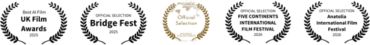 Daniel Atzil — festival laurels: Best AI Film at the UK Film Awards 2025, Bridge Fest, Five Continents and Anatolia International Film Festivals 2026